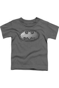 Футболка с коротким рукавом для малышей с логотипом Batman и клейкой лентой Gildan, Charcoal