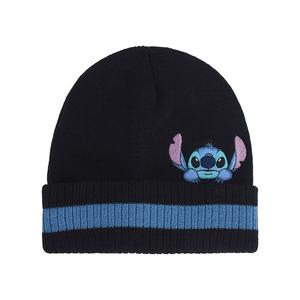 Полосатая шапка Disney's Lilo & Stitch Peeking Licensed Character, цвет Blk Blue