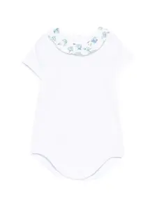 Боди с оборчатым воротником Mariella Ferrari, белый