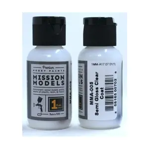 Полуглянцевый прозрачный, Clear Coats, Thinners, & Primers (Mission Models)