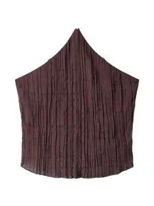 Топ с жатым эффектом Staud, коричневый