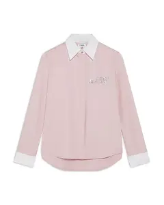 Футболка с логотипом Crystal Casablanca, розовый