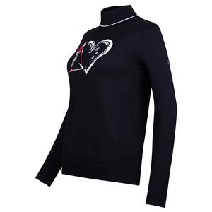 Свитер с высоким воротником Newland Reine Blanche (женский), Black/White