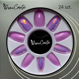 Типсы для искусственных ногтей с клеем, 24 шт. Deni Carte