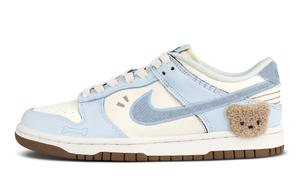 Детские скейтерские кроссовки dunk anti slip wear resistant low top для подростков Nike, голубой