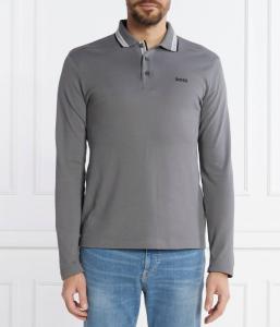 Рубашка поло Boss Green, серый