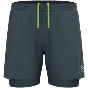 Шорты 2 в 1, облегченные, 5 дюймов Odlo, цвет dark slate
