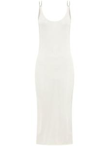 Dion Lee платье миди с открытой спиной, белый