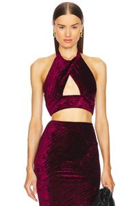 X revolve спенсер топ Michael Costello, oxblood red