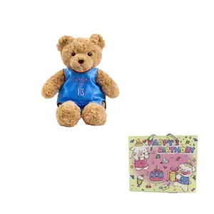 Nba баскетбольный медведь джерси плюшевая кукла медведь высота 34см MIANHUIYI