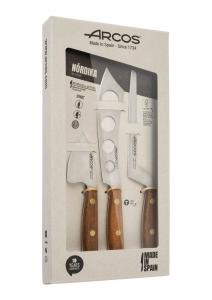 Набор ножей для сыра Arcos Nórdika из 3 предметов, коричневый