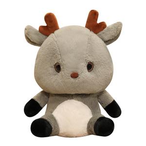 Олененок игрушка плюшевая кукла Mocha duck, серый