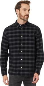 Рубашка AllSaints Kink Long Sleeve Shirt, цвет Navy Blue