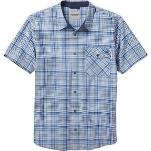 Мужская рубашка с коротким рукавом в клетку из текстурированной эластичной ткани Legendary Whitetails, Blue Ridge Plaid