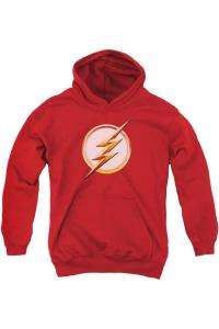 Флисовая толстовка с капюшоном Flash Season 4 Logo Youth Gildan, красный
