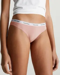 Классические трусы со средней посадкой и поясом с логотипом Calvin Klein, розовый