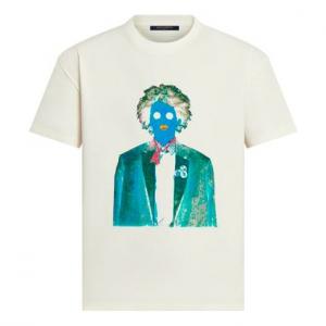 Футболка fw21 neon working man short sleeve men's white Louis Vuitton, белый
