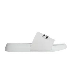 Шлепанцы Alexander McQueen Logo Pool Slides, White