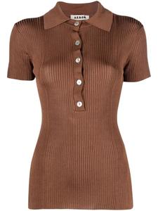 AERON рубашка поло в рубчик, коричневый
