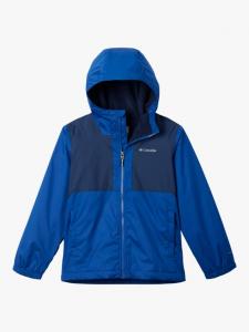 Детская походная куртка с капюшоном для дождливых троп Columbia, Collgate Navy