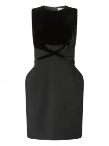 Бархатное платье мини Genny, черный