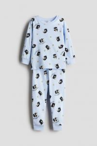 Пижама из хлопка с узором H&M, мультиколор