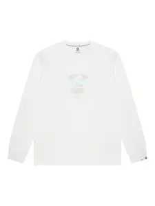 Футболка с длинными рукавами Aape By A Bathing Ape, белый