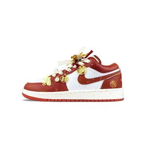 Jordan кроссовки Air 1 Low top Vintage баскетбольные unisex красные