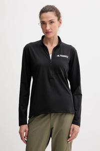 Спортивный лонгслив Multi Half-Zip Adidas Terrex, черный