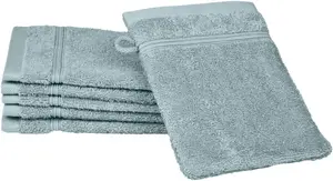 Рукавица для мытья ROSS "Рубин", (упаковка, 6 шт., 6 рукавиц), 100% хлопок 16х22 см, цвет Aquamarin