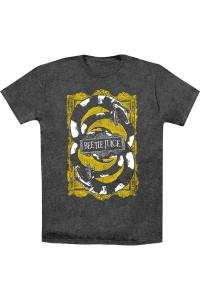 Футболка Beetlejuice We Got Worms для взрослых Heather Gildan, черный