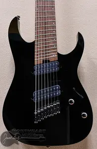 Электрогитара Ibanez RGMS8 с восьмиструнной многомасштабной настройкой - черная