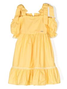 Платье с бантами и оборками Patachou, желтый