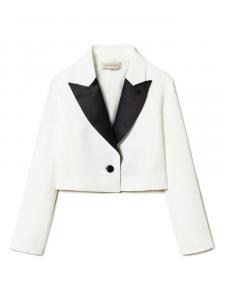 TWINSET Kids укороченный пиджак, белый