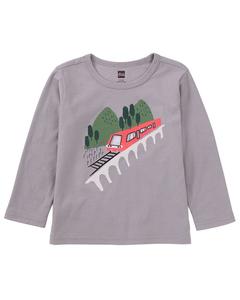 Футболка с принтом поезда Tea Collection, мультиколор