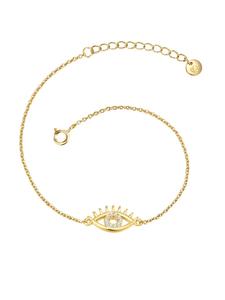 Glanzstücke München Браслет «Всевидящее око» из стерлингового серебра с цирконием в оправе из желтого золота