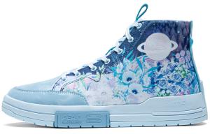 Пик Гоучуан Серия Скейтборд Кроссовки Мужские Высокие Небесно-Голубые