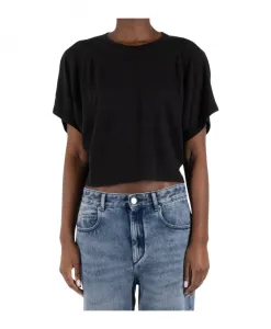 Черная льняная футболка Marant Ãtoile, черный