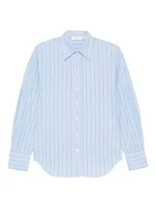 Рубашка в полоску на пуговицах BITE Studios, синий