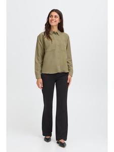 Fransa Рубашка с длинными рукавами FRGALA свободного кроя, цвет пыльно-оливковый