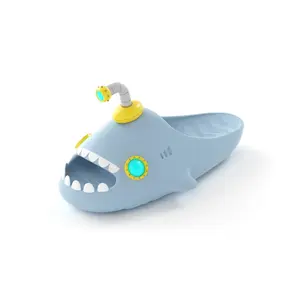 Sharkicks Submarine Slide Сланцы Unisex HelloSlippers, Неоново-зеленый