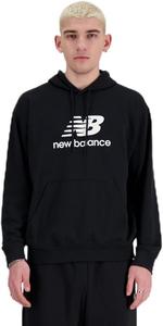 Мужская спортивная флисовая толстовка с логотипом New Balance, Black