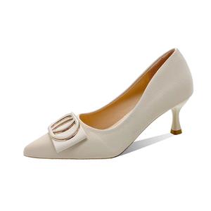 Тонкие каблуки Высокие каблуки 9 см Женские экрю WECKER, Экрю (9 см)