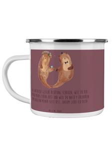 Кружка на 4-ю годовщину свадьбы (шелковая свадьба) с надписью на языке Kaffa Coffee Mr. & Mrs. Panda