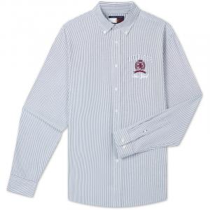 Tommy Hilfiger Мужская рубашка в сине-белую полоску