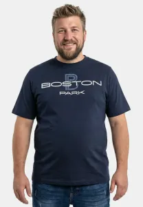 Футболка с коротким рукавом, круглым вырезом и принтом. Boston Park, Navy Blue