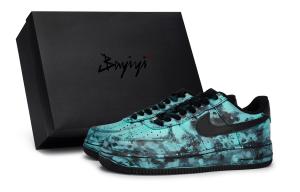 Кроссовки Air Force 1 для скейтборда унисекс с низким верхом Tiffany Nike, цвет Black Tiffany