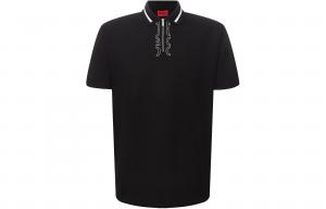 Футболка поло мужская черная HUGO BOSS