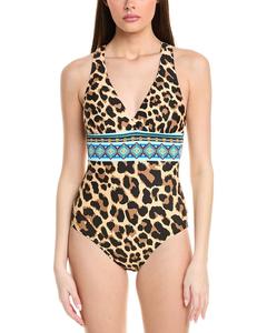 Женский цельный купальник La Blanca, коричневый