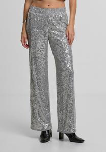 Брюки Noisy May SCARLET SEQUIN WIDE JRS, Silver-Coloured /Silver-Coloured